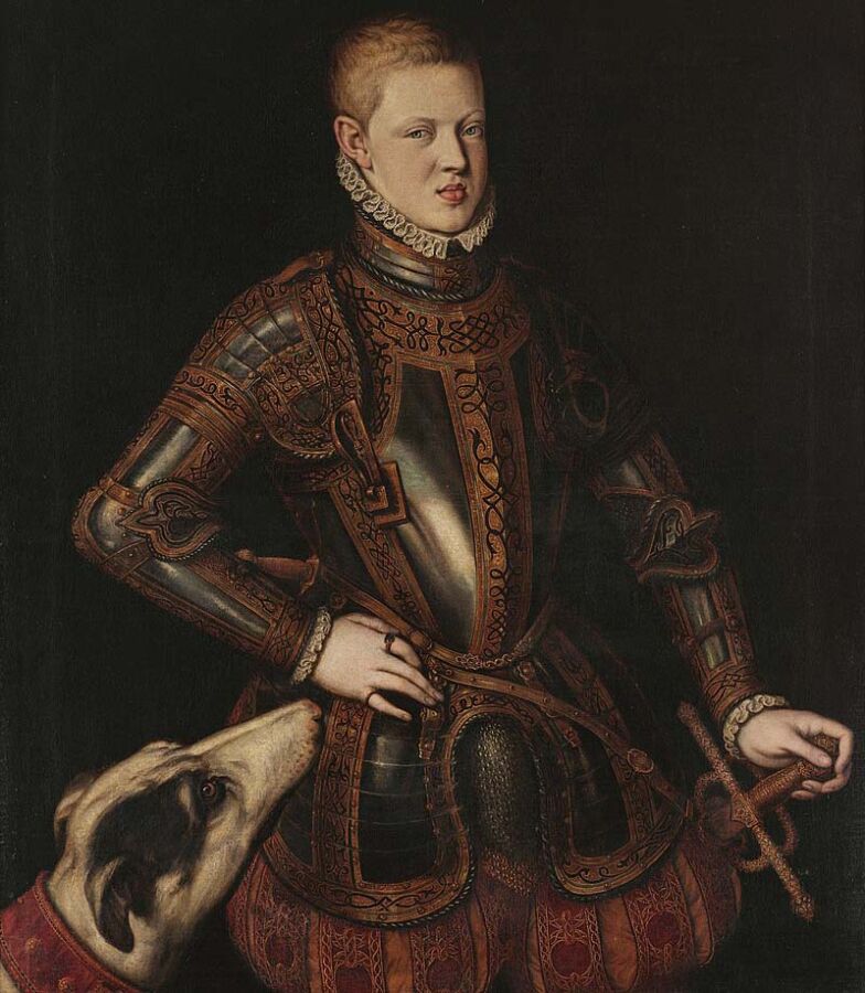 Portrait de D. Sebastião par Cristóvão de Morais (1571-1574)