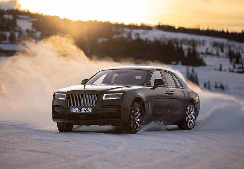 Rolls-Royce sur glace