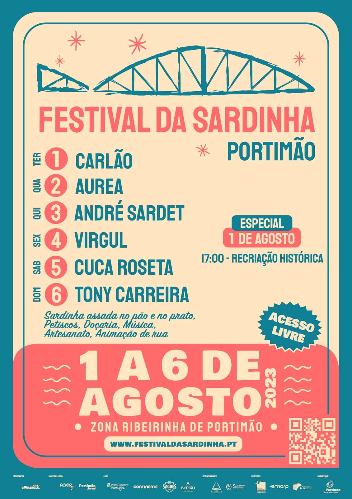 Programmation musicale du Portimão Sardine Festival