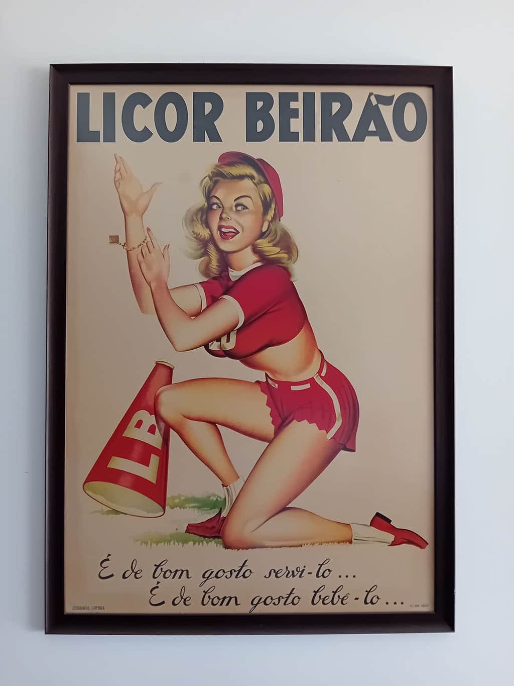 Affiche vintage à l'usine Licor Beirao