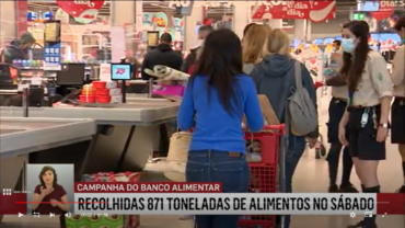 La « collecte d’aliments » de Banco Alimentar dans les supermarchés au cours du week-end recueille 1 100 tonnes de dons