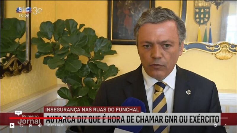 Le maire de Funchal, Madère, appelle à plus de policiers ou à « faire venir l’armée »