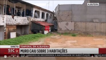 L’effondrement du projet de construction entraîne l’évacuation de huit maisons à Albufeira