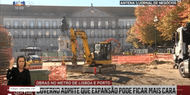Les extensions du métro de Lisbonne et Porto coûteront 500 millions d’euros supplémentaires