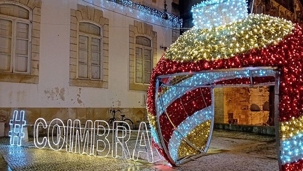 Illuminations de Noël à Coimbra