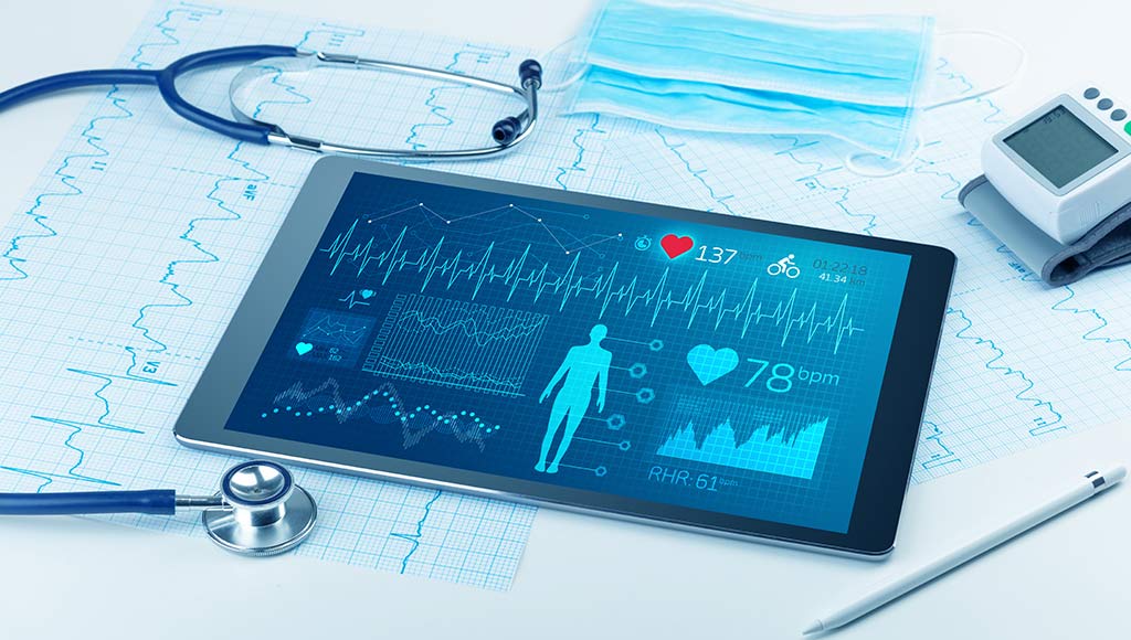 Une tablette avec les données médicales d'un patient pour symboliser l'approche holistique utilisée par Medilagos