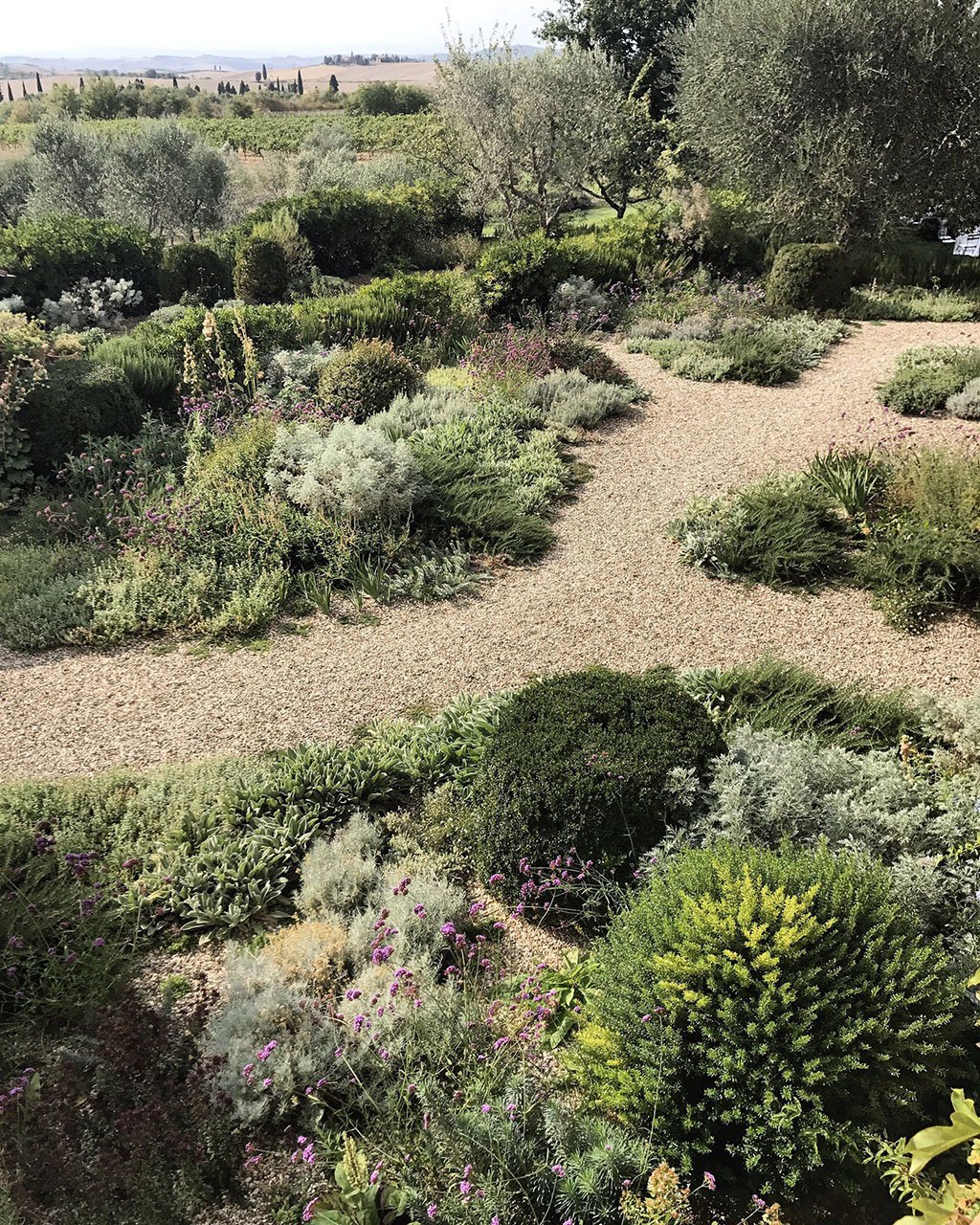 Jardin de gravier en Italie