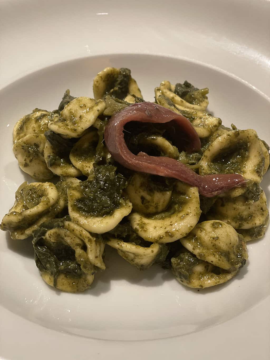 Anchois et orecchiette