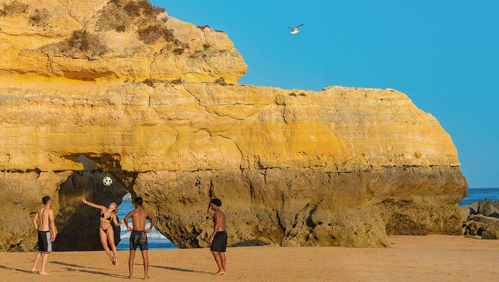 Jeu de Futebol, Praia da Rocha, Portimão