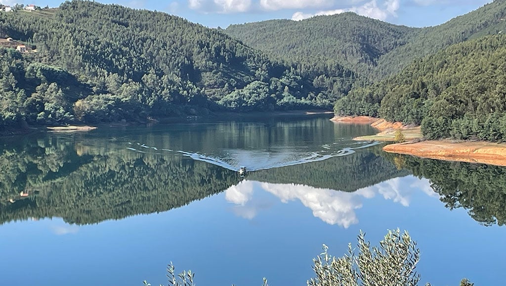 Le calme de la rivière à Dornes