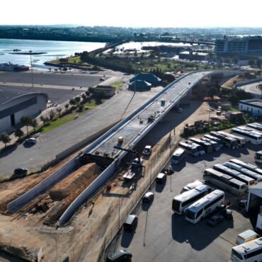 Un nouveau viaduc ferroviaire prend forme à Portimão