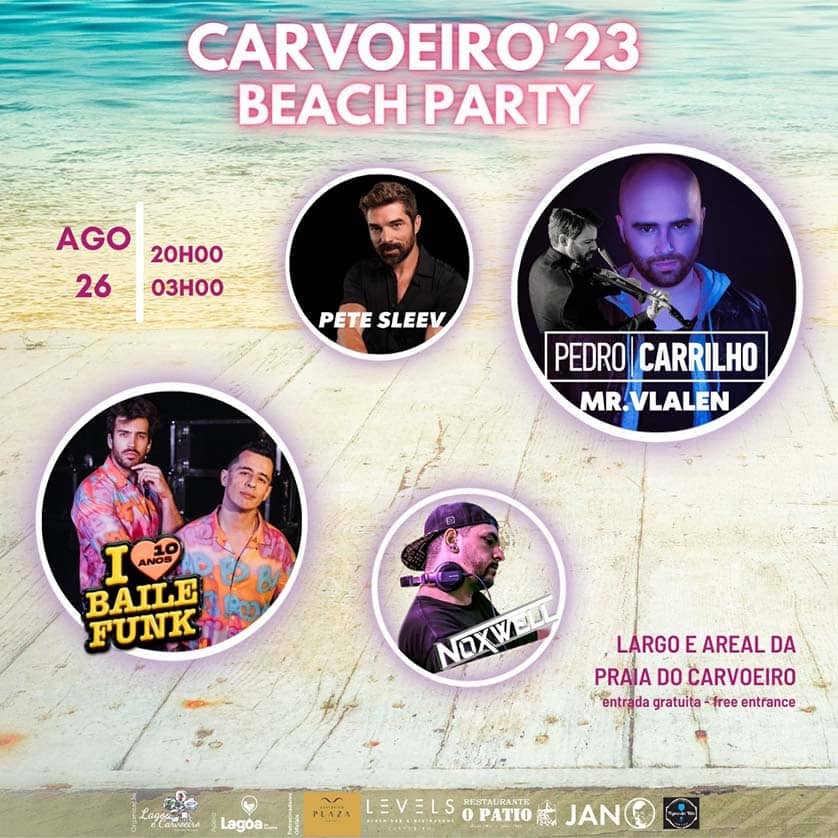 Affiche Carvoeiro Beach Party