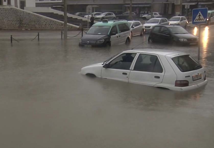 Inondations à Faro ce matin - Photo: Pedro Lima