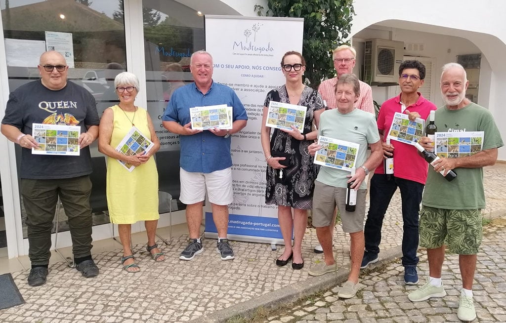 Au Centre d'assistance Madrugada à Luz, lors du lancement officiel du calendrier 2024 « Oiseaux de l'Algarve » en septembre
