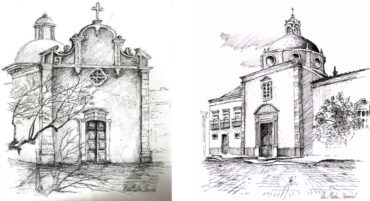 Un artiste norvégien dessine les églises de Tavira