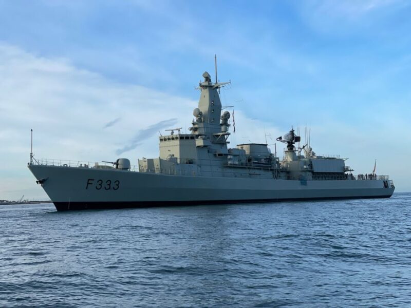La frégate navale « Bartolomeu Dias » part pour la mission de l’OTAN en mer du Nord et en mer Baltique