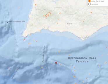 3.4 tremblement de terre détecté au large de la côte de l’Algarve